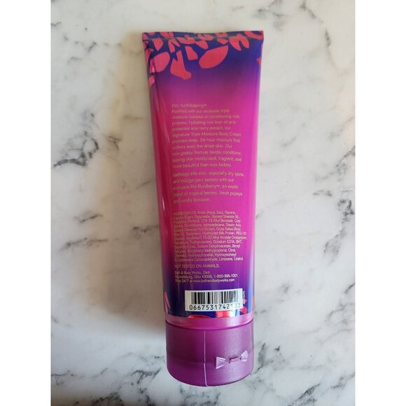 Bath & Body Works Rio Rumberry Triple Moisture Body Cream 2013 Escape Collection - Picture 4 of 4